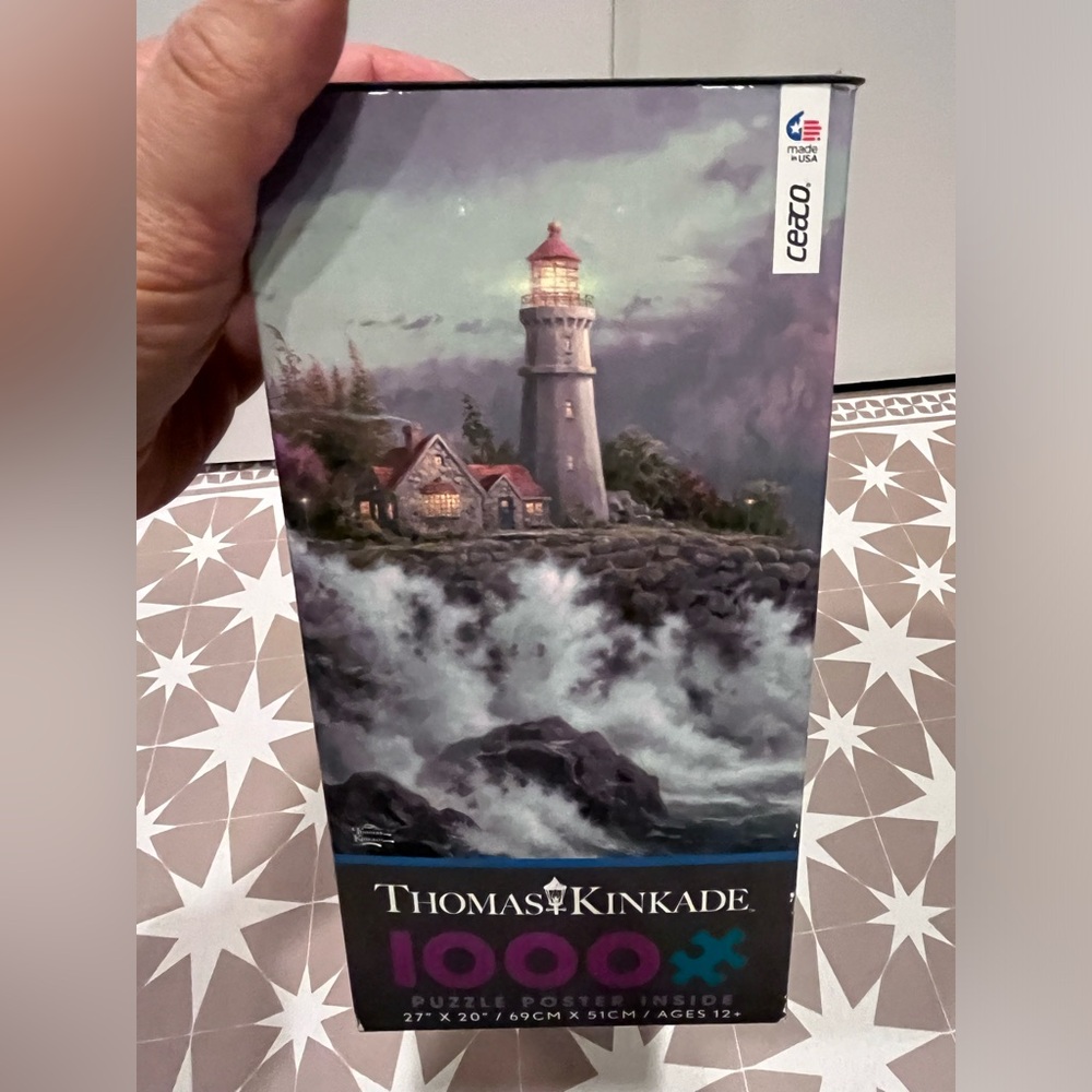 Lighthouse Thomas Kinkade 1000 piece puzzle, New